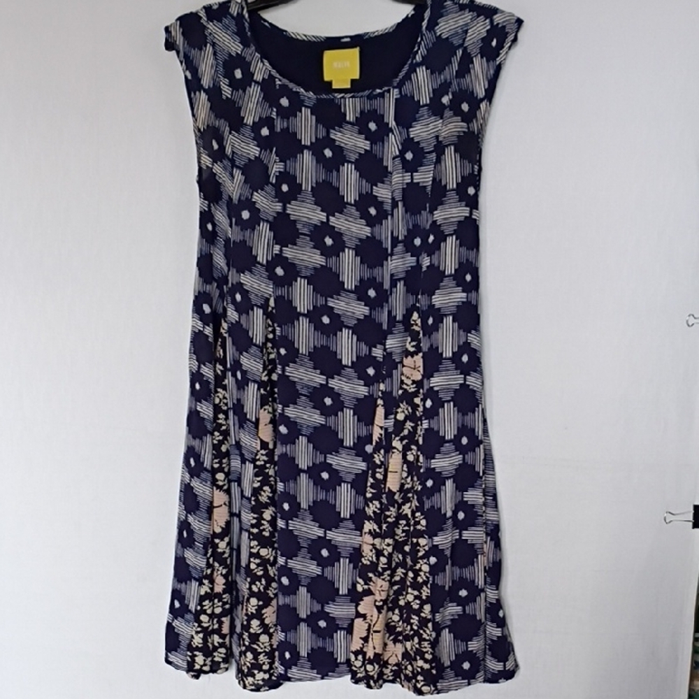 Anthropologie Maeve Geometric & Floral Women's Mini Dress Size XS - Picture 3 of 12